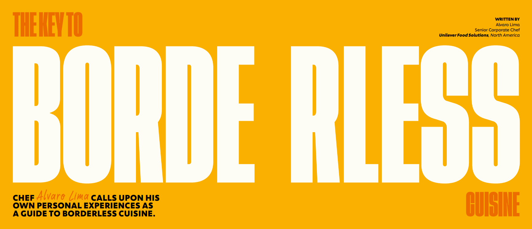 The Key to Borderless Cuisine