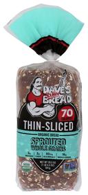 Daves Killer Bread Organic Thin Sliced Sprouted Whole Grain Bread, 20.5 Ounce -- 10 per case