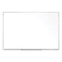 Ghent Non Magnetic Whiteboard with Satin Aluminum Frame, 96.63 x 48.47 inch