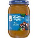 Gerber Mealtime For Baby Beef Vegetable Puree Baby Food, 6 Ounce Jar -- 12 per case