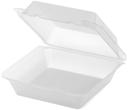 GET Enterprises Eco Takeouts Polypropylene Clear Single Entree Food Container, 9 x 9 inch -- 12 per case