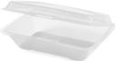 GET Enterprises Polypropylene Clear Half Size Food Container, 9 x 6.5 inch -- 12 per case