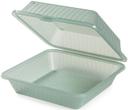 GET Enterprises Eco Takeouts Polypropylene Jade Single Entree Food Container, 9 x 9 inch -- 12 per case