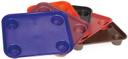 GET Enterprises Polypropylene Brown Fast Food Tray with Holder, 17 x 14 inch -- 12 per case