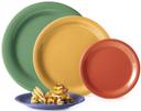 GET Enterprises Diamond Mardi Gras Melamine Rainforest Green Narrow Rim Plate, 7.25 inch -- 48 per case