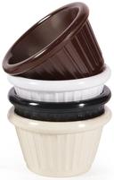 GET Enterprises Melamine Ivory Fluted Ramekin, 1.5 Ounce -- 48 per case