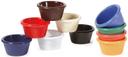 GET Enterprises Melamine Black Fluted Ramekin, 2 Ounce -- 48 per case