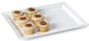 GET Enterprises Bake and Brew Melamine White Display Tray, 12 x 9 inch -- 6 per case