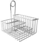 GET Enterprises Chrome 4-Compartment Caddy, 9 inch Tall -- 12 per case