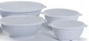 GET Enterprises Polypropylene Clear Reusable Lid for B-24 Bowl -- 144 per case