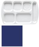 GET Enterprises Melamine Navy Blue Right Handed 6 Compartment Tray, 15.5 x 10 inch -- 12 per case
