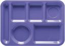 GET Enterprises ABS Peacock Blue 6 Compartment School Tray, 10 x 14 inch -- 12 per case