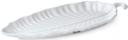 GET Enterprises Sonoma Melamine White Leaf Platter, 15.5 x 6.25 inch -- 12 per case