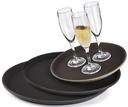 GET Enterprises Polypropylene Brown Round Non Skid Tray, 14 inch -- 12 per case