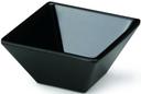 GET Enterprises Melamine Black Square Bowl, 8 Ounce -- 12 per case