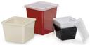 GET Enterprises Melamine White Square Crock, 3 Quart -- 6 per case