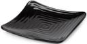 GET Enterprises Milano Melamine Black Square Plate, 13.75 inch -- 6 per case