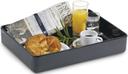 GET Enterprises Milano Melamine Black Rectangular Bowl, 7.6 Quart -- 6 per case