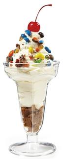 GET Enterprises Dessert Time SAN Plastic Clear Ice Cream Cup, 5 Ounce -- 24 per case