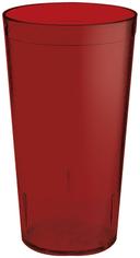 GET Enterprises SAN Plastic Red Textured Tumbler, 16 Ounce -- 72 per case