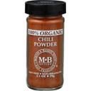 Morton and Bassett Organic Chili Powder Seasoning, 2.1 Ounce -- 3 per case