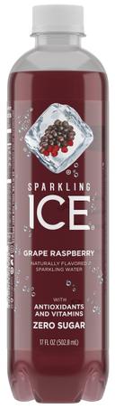 Sparkling Ice Grape Raspberry Sparkling Water, 17 Fluid Ounce Bottle -- 12 per case