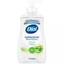 Dial Antibacterial and Sensitive Aloe Scent Liquid Hand Soap, 11 Fluid Ounce - 12 per case