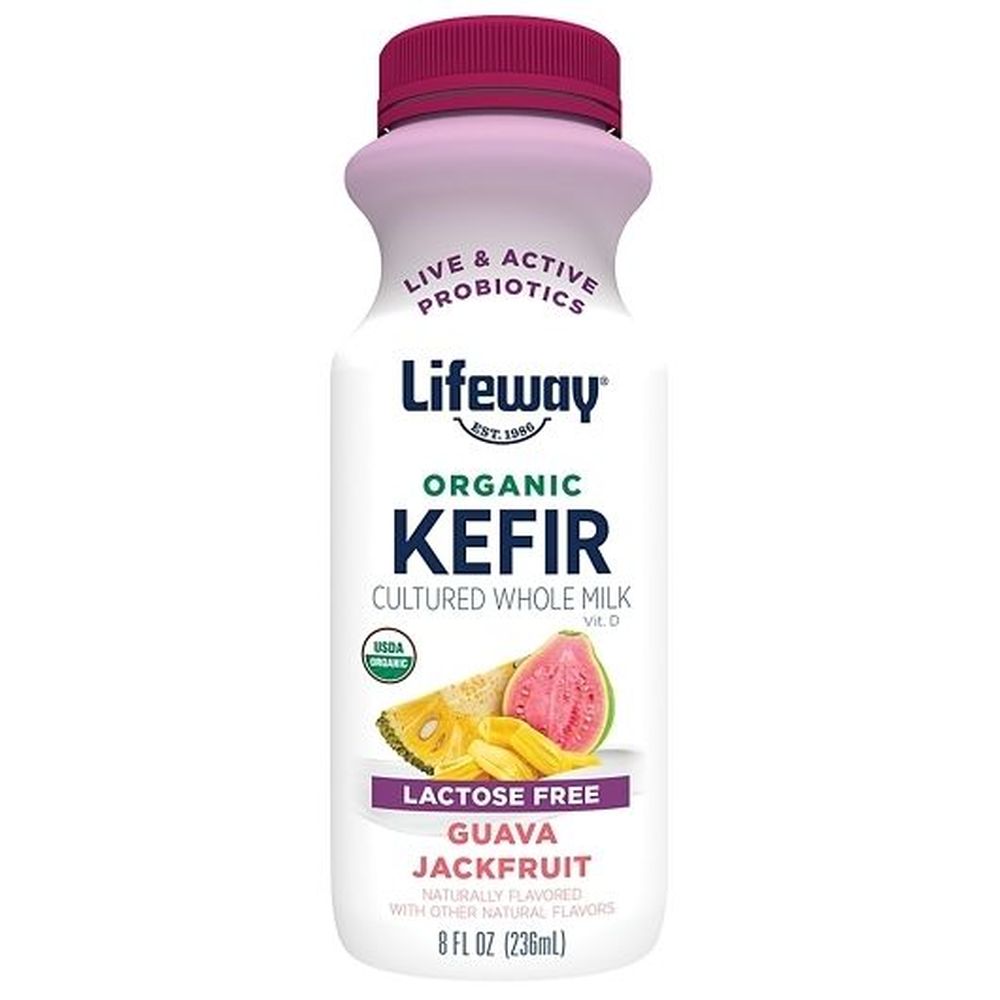 Lifeway Organic Guava Jackfruit Kefir, 8 Fluid Ounce - 6 per case