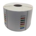 National Checking Date Code Genie Permanent Color Label Roll, 2 x 2 inch -- 4 per case.