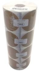 National Checking Kraft Permanent Circle Blank Label -- 4 per case.