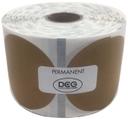 National Checking Kraft Permanent Circle Blank Label -- 4 per case.