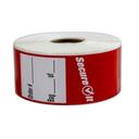 Ncco Red 1.5 x 6 inch Permanent Secure It Labels, 250 count - 2 per case