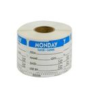National Checking DateIt Item Date Use By Monday Removable Food Safety Label Roll, 500 count per roll.