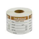National Checking DateIt Item Date Use By Thursday Removable Food Safety Label Roll, 500 count per roll.