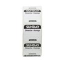 National Checking Company Dateit Black Trilingual Removable Label - Sunday, 1 x 1 inch -- 1000 per case.