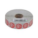 National Checking Company Dateit Red Trilingual Permanent Label - Wednesday, 0.75 inch Circle -- 2000 per case.