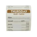 Ncco 2 x 2 inch Dissolvable Thursday Label, 250 count