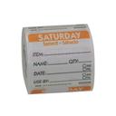 Ncco Saturday 2 x 2 inch Item-Date-Use By Trilingual Dissolvable Labels, 250 count