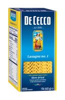 Dececco Enriched Macaroni Lasagna, 1 Pound -- 12 per case.