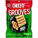 Cheez It Grooves Sharp White Cheddar Crispy Cracker, 3.25 Ounce -- 6 per case.