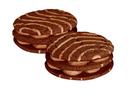 Little Debbie Vending Double Decker Fudge Round -- 54 per case.