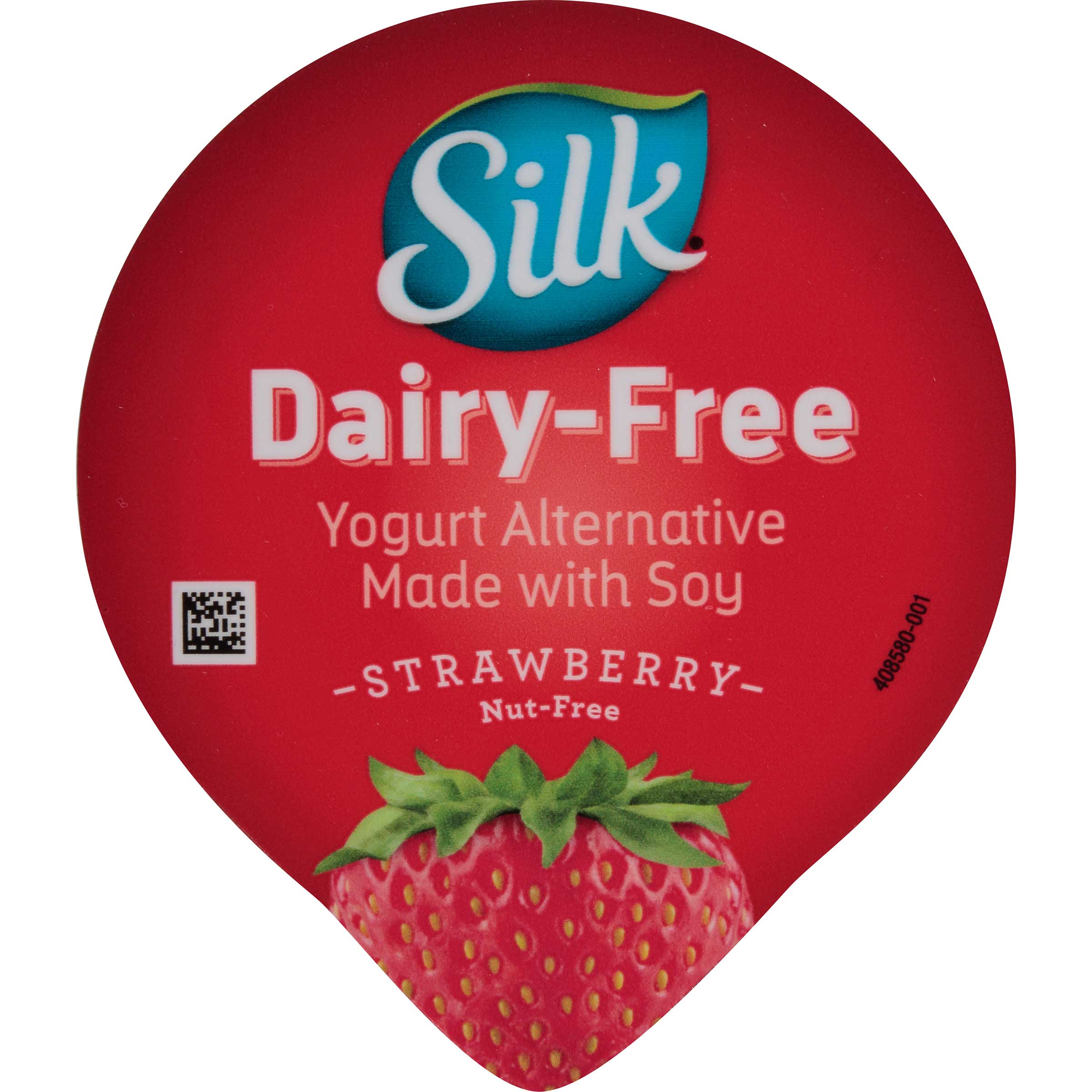 Silk Dairy Free Strawberry Yogurt Alternative, 5.3 Fluid Ounce -- 8 per case.