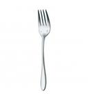 Chef and Sommelier Lazzo 18/10 Stainless Steel Salad Fork, 7 1/4 inch -- 36 per case.