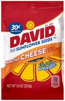 Conagra David Nacho Cheese Sunburst Sunflower Seed, 0.8 Ounce -- 324 per case
