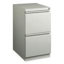 Hirsh Industries Full-Width Pull 20 Deep File/File Letter Light Gray Mobile Pedestal File, 15 x 19.88 x 27.75 inch