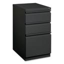 Hirsh Industries Full-Width Pull 20 Deep Box/Box/File Letter Charcoal Mobile Pedestal File, 15 x 19.88 x 27.75 inch