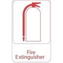 Traex Fire Extinguisher Sign, 6 x 9 inch.