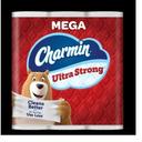 Charmin Ultra Strong 2 Ply Toilet Paper - Mega Roll, 158 Square Foot -- 4 per case