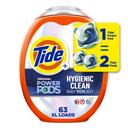 Tide Original Scent Liquid Detergent Mega Pods, 63 count -- 4 per case
