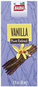 Badia Vanilla Extract, 2 Fluid Ounce -- 96 per case